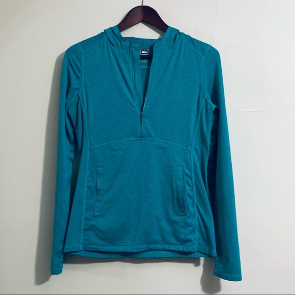 REI Half Zip Hooded Shirt - Picture 1 of 7